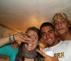 Cristina always has fun in the camp