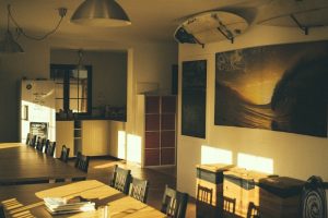 Kitchen and dining area Surfhouse Fuerteventura