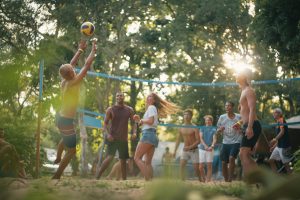 Volleyball court at our Surf Camp Volleyball court at our Surf Camp