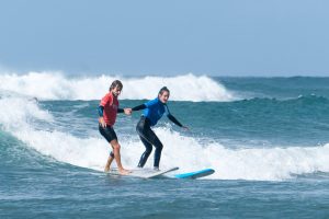 Surf lessons at our surf camp Fuerteventura