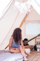 Inside glamping tent Inside glamping tent Vieux Boucau