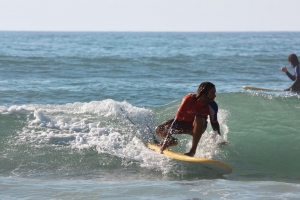 Nando also has fun in softtop sessions with small waves