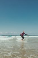 Having fun in the water