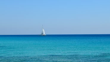 Catamaran on the Horizon