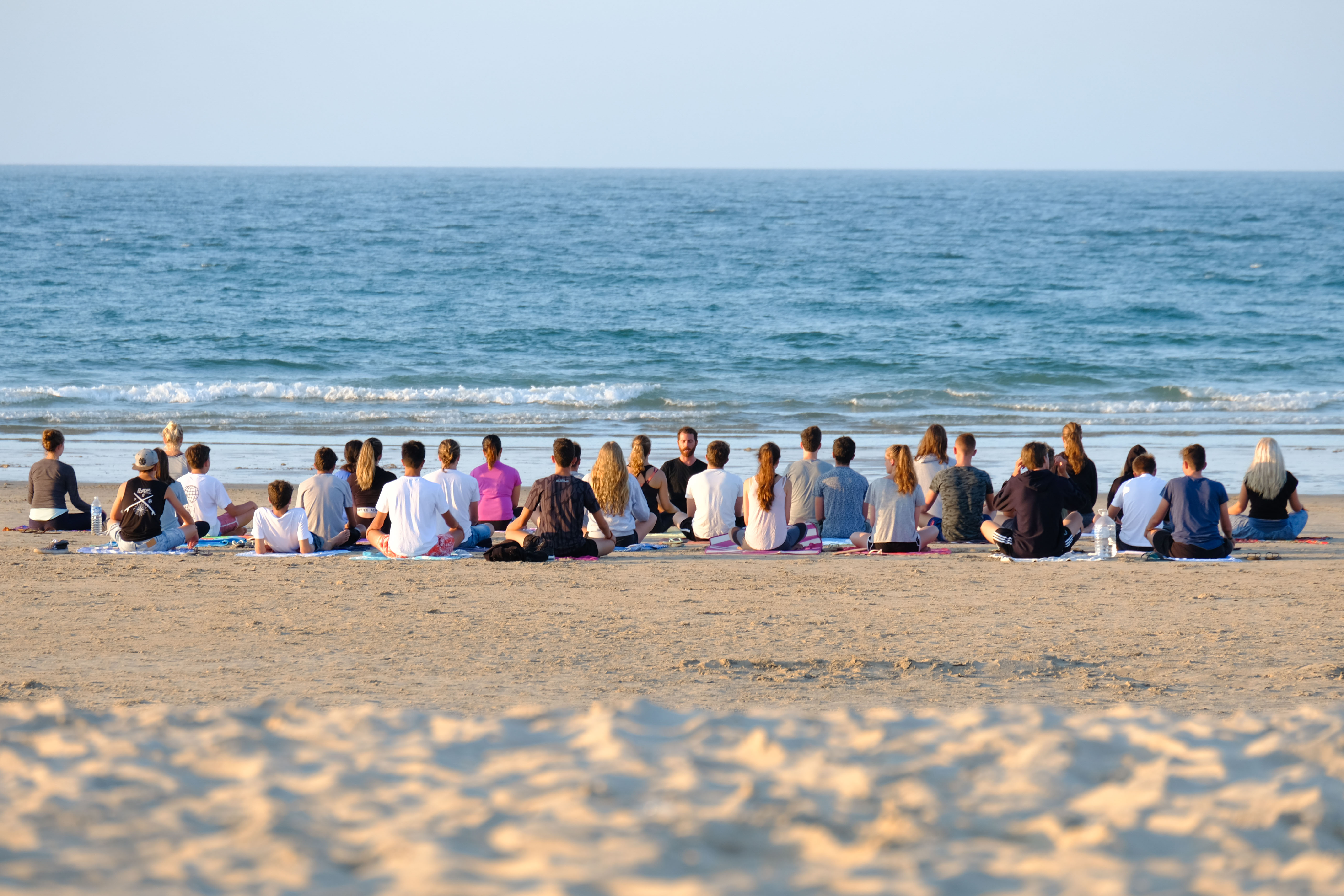 Meditative Yogasession am Strand Meditative Yogasession am Strand