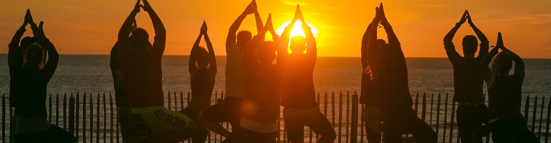 Surf yoga on the beach in Vieux Boucau