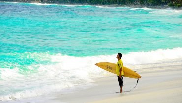 Surfen im Indischen Ozean