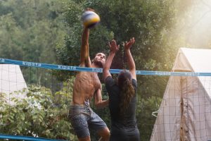 Volleyball match in Moliets