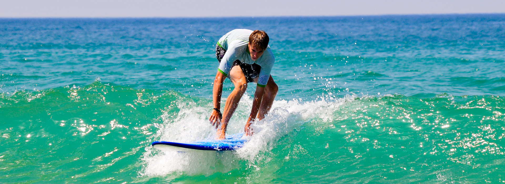 Junior surf lessons in Spain
